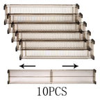 10 件, Plastic Drawer Divider 5Sets, Home Drawer Storage Dividers, Drawer Dividers for Storage and Organization, Free Combinatio