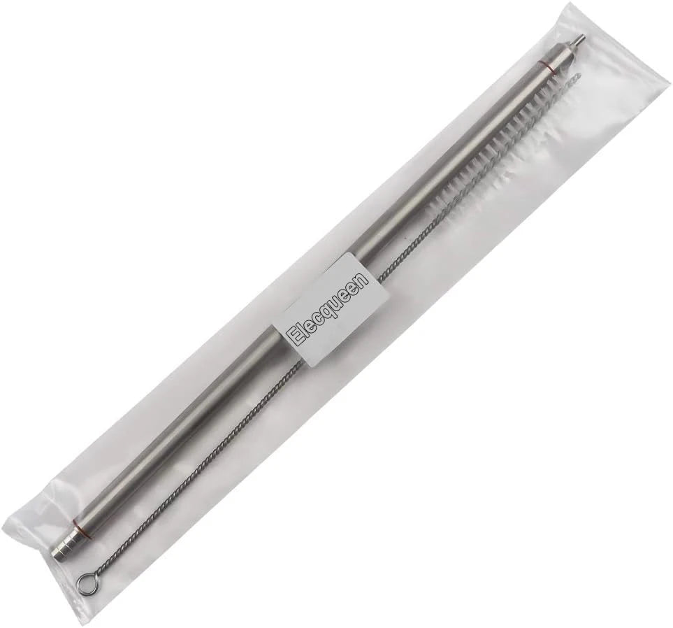 Elecqueen Spring Loaded Bottle Filler,Stainelss Steel Tip Bottling Wand with 3/8'' Tubing, Homebrew Large Traffic Beer Transfer