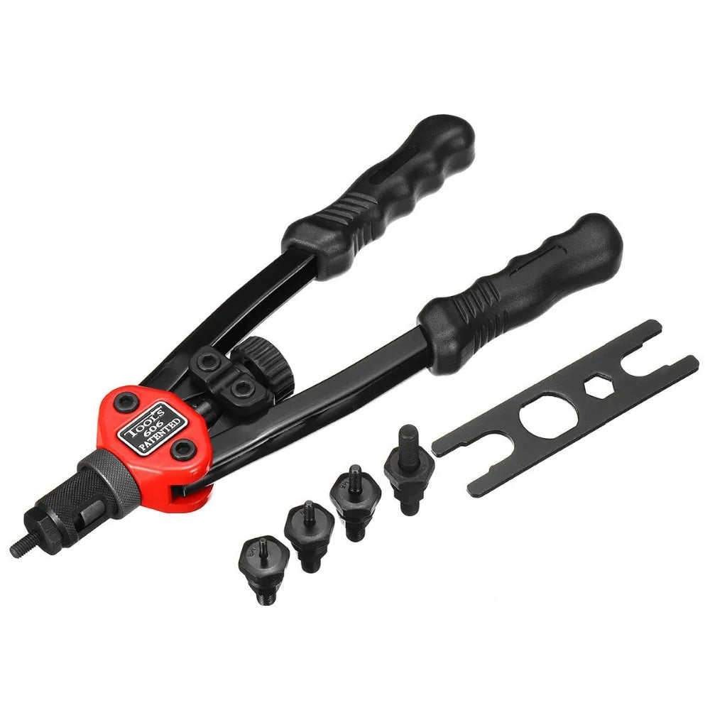 BT-606 Riveter Gun Tool Threaded Hand Rivet Nut Gun M3 M4 M5 M6 M8 Manual Double Handle Riveter Tool /only 200pcs Nuts