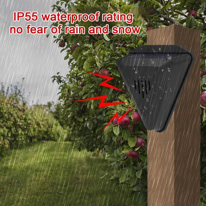NEW Solar Timer Bird Repeller With 13 Sound Waterproof Bird Repellent Alarm Outdoor Crop Orchard Protection Animal Deterrents