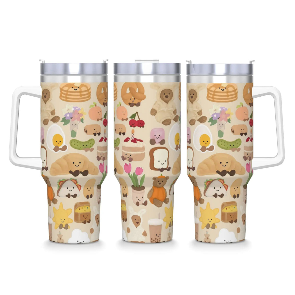 Stay Cozy or Cool: Versatile Thermal Tumbler + Straw