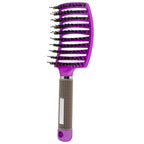 Hair Brush Hair Comb Detangling Hair Brush Bristle&Nylon Women Wet Massage Comb Curly Hairdressing Salon Styling Tools
