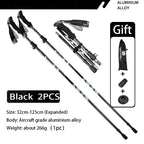 Super Light Telescopic Trekking Poles Portable Nordic Walking Sticks for Outdoor Camping Hiking Easy to Fold Alpenstock
