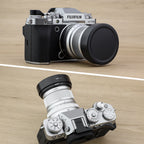 Haoge LH-X50N Bayonet Square Metal Lens Hood for Fujifilm Fuji Fujinon XF 50mm F2 R WR Lens with Metal Cap Kit on X-Pro3 X-T4