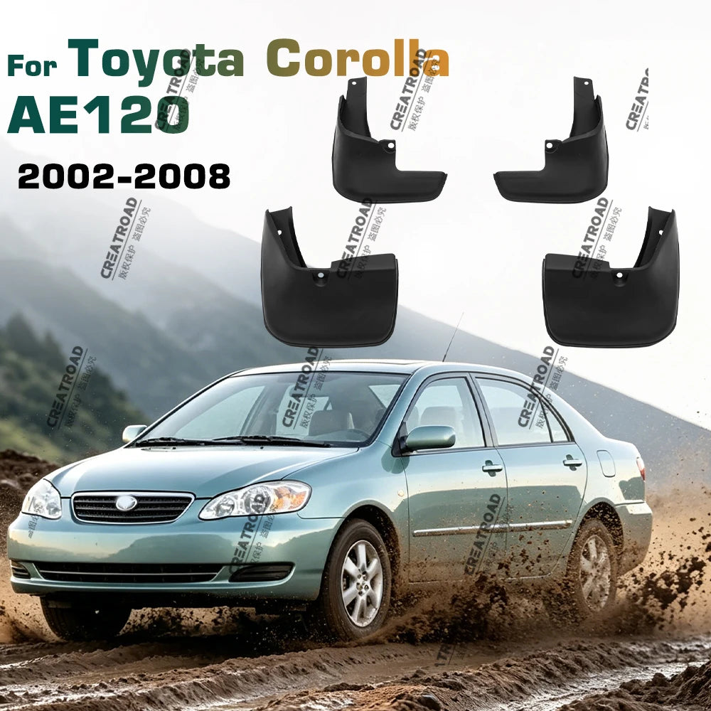 For Toyota Corolla 120 Altis 2002-2008 Sedan 2003 2004 2005 2006 2007 Fender Mudguard Mud Flaps Guard Splash Flap Mudguards