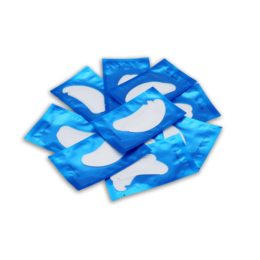 OWOSC Hydrogel Under Eye Patches for Eyelash Extension, V-Shape, 500 Pairs, Color Options