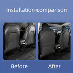 Car Seat Back Anti-Kick Pad Protector, Leather Full Surround, Pair Full Seat Pad