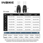 INBIKE Men's Padded Cycling Bib Shorts Quick-Dry Breathable MTB Bike, Black/Green EU Sizes