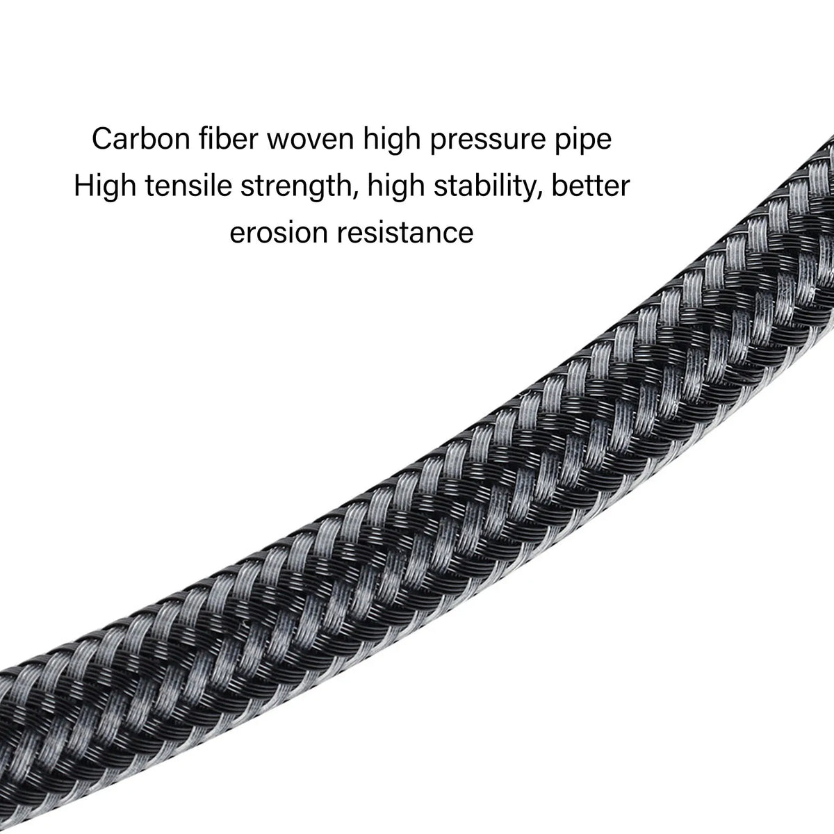 15cm 65cm 80cm Diving High Pressure Regulator Hose Professional Carbon Fiber Woven Flexible Safe Scuba Diving High Pressure Hose