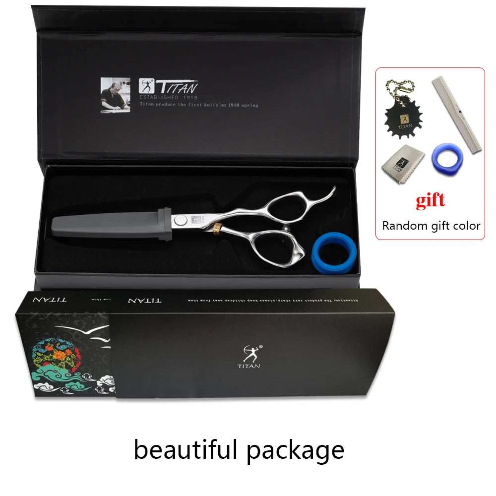 Titan professional hairdresser cut thinning scissors for barber salon tools scissors kit new