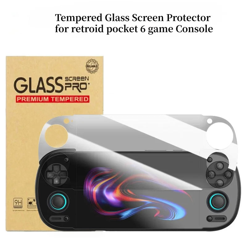 Retroid Pocket 6 tempered glass screen protector, full screen HD, Model A/B, 1pc/2pcs