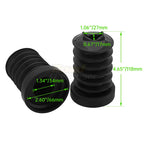 Rubber Rear Fork Boots Shock Absorber Covers Protector Gaiter Gators For Harley Touring Street Electra Glide Road King 1997-2013