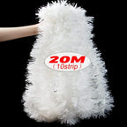 2/20M Christmas Tinsel Garland DIY Xmas Tree Hanging Ornaments Ribbon Wreath Christmas Ornaments Garland DIY Party Decoration