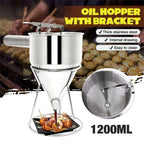 1pcs Stainless Steel Funnel Dispenser with Rack Cupcake Pancake Batter Maker Octopus Fish Ball Home Kitchen Baking Tools Baking