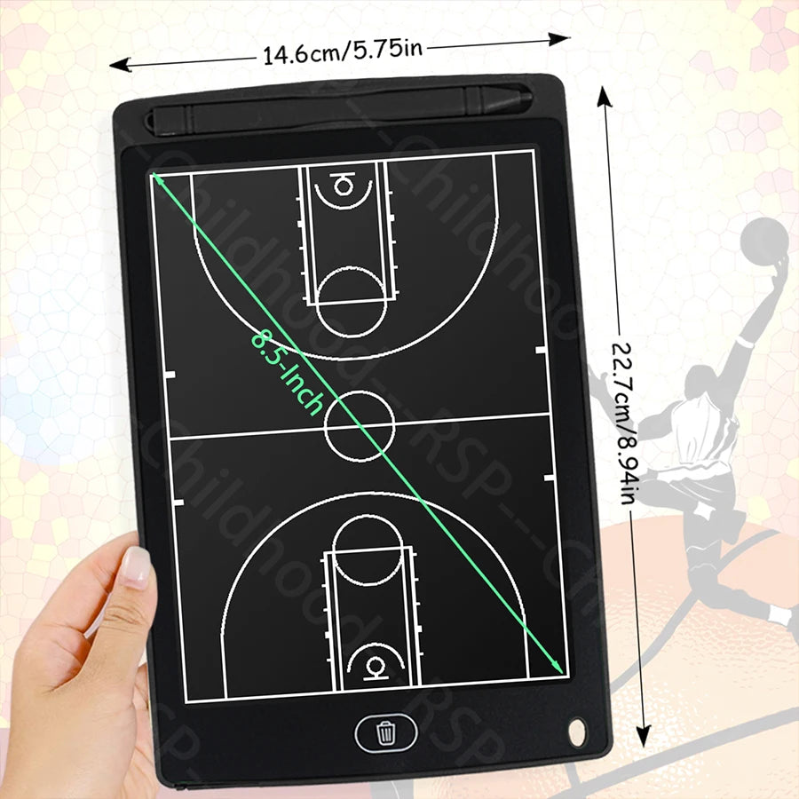 8.5/16-Inch LCD Electronic basketball/Football/handball/rugby/ice hockey/volleyball Coaching Tactical Board for Sports Training