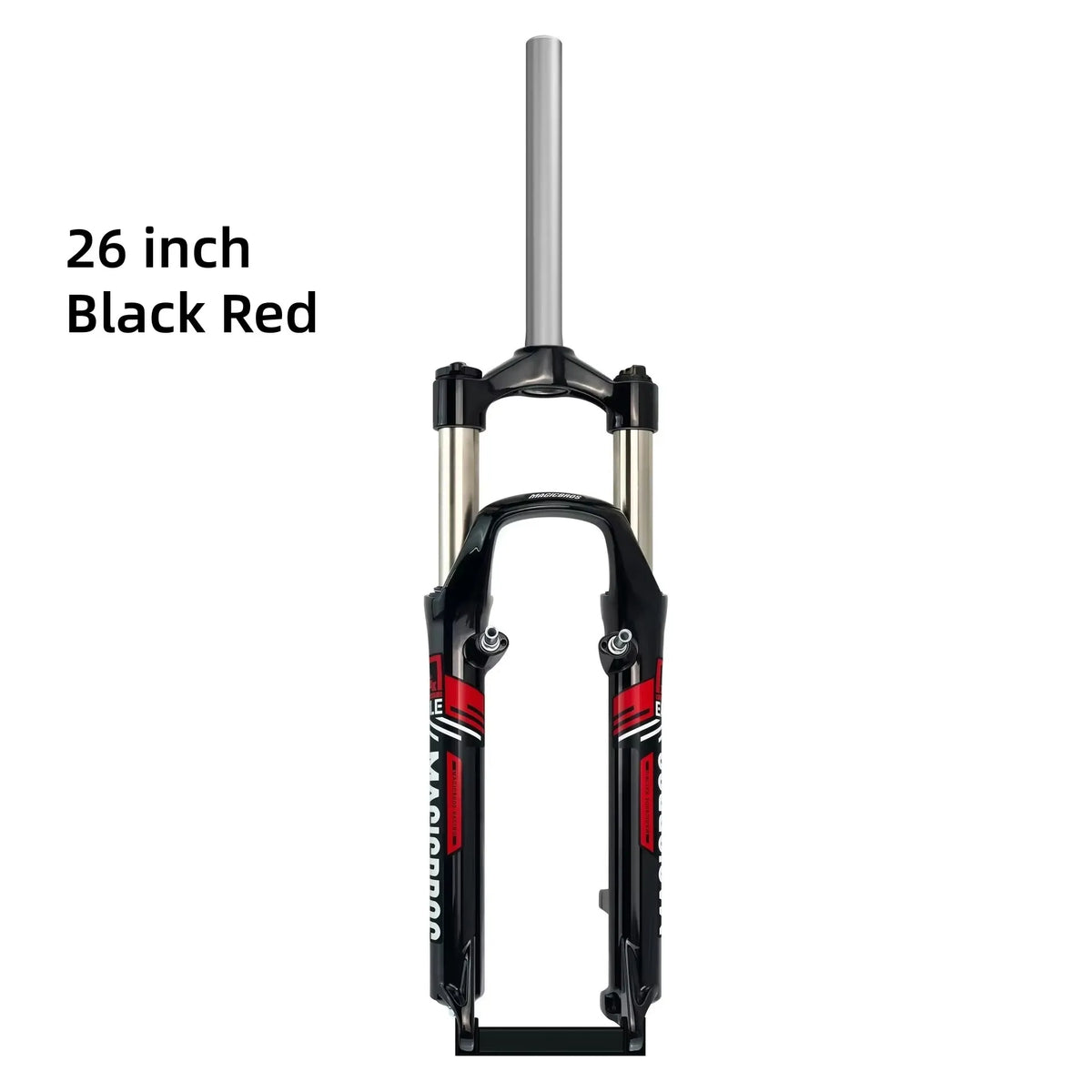 MAGICBROS 26-Inch Shock-Absorbing Front Fork for Mountain Bikes - Disc Brake & V-Brake Compatible Bicycle Front Suspension