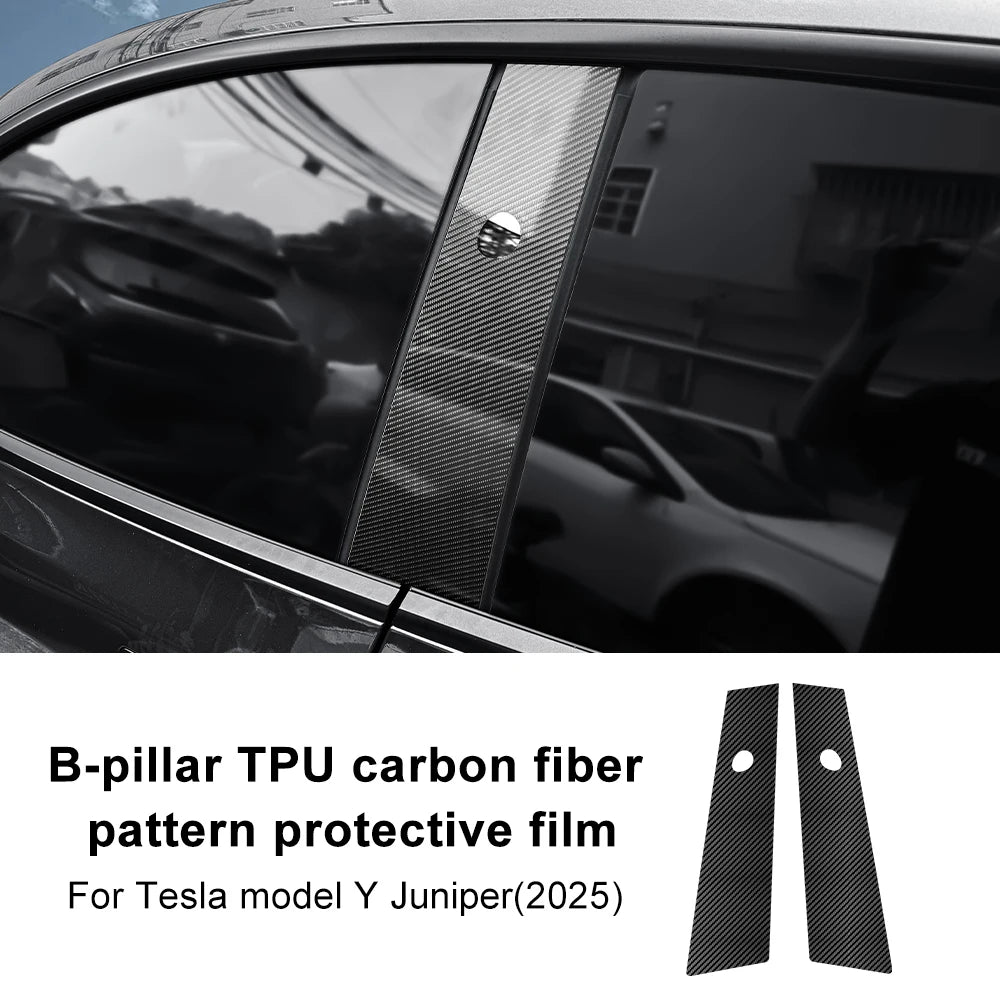 PPF Car Paint Protection Headlight Film for Tesla Model Y Juniper 2025-up Transparent Protective B-pillar Tail light Film