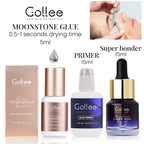 Gollee 0.5-1s Dry Eyelashes Extension Glue 15ml Eyelash Cleansing Primer Lasting Professional Lash Extension Primer Super Bonder