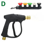 Pressure Washer Gun with Hose Adapter & Quick Connect Nozzle for Karcher Nilfisk Bosch Parkside