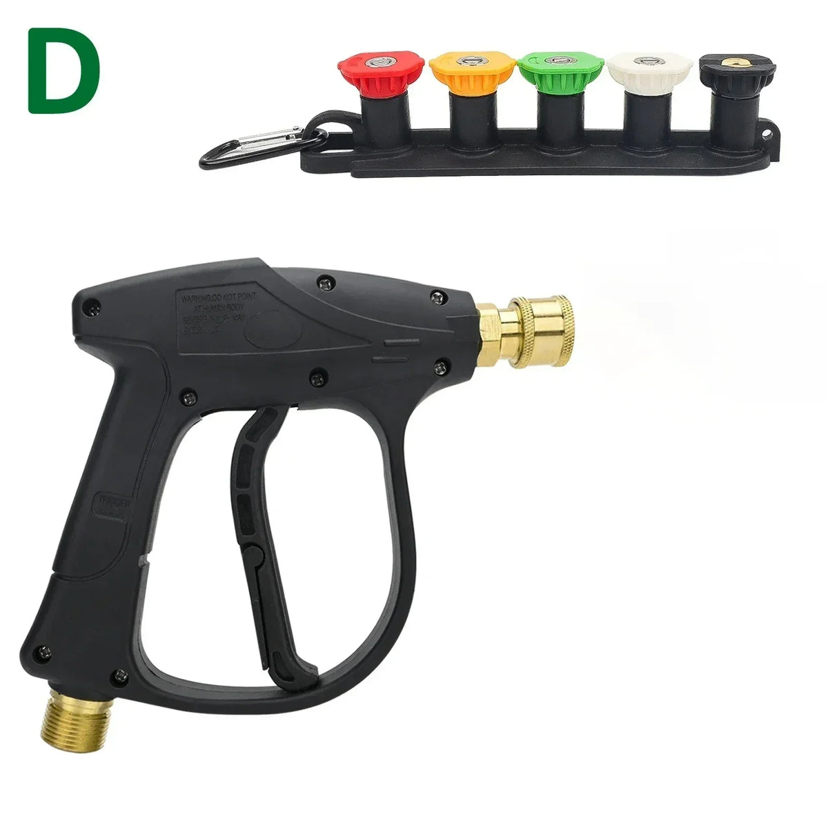 Pressure Washer Gun with Hose Adapter & Quick Connect Nozzle for Karcher Nilfisk Bosch Parkside