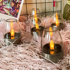 LED Solar Candles Light Flameless Rechargeable Night Light For Wedding Party Garden Decor Outdoor Waterproof Solar Candles Lamp