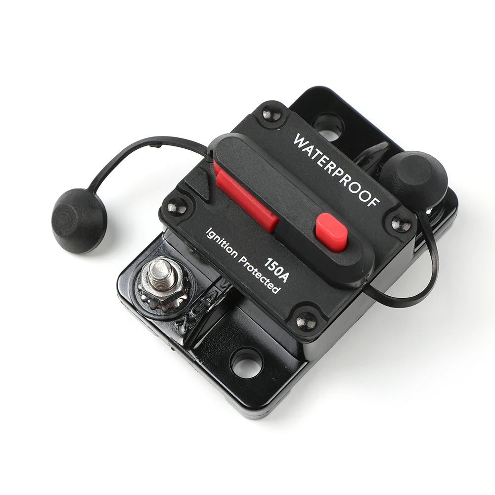 DaierTek 20A-300A Circuit Breaker 12V Trolling with Manual Reset Boat Manual Power Protect for Audio Fuse Car 48VDC Waterproof