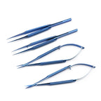 4 Pieces/set Of Ophthalmic Microsurgery Instruments 12/16/18cm Scissors+Needle Holder+tweezers Stainless Steel Surgical Tools