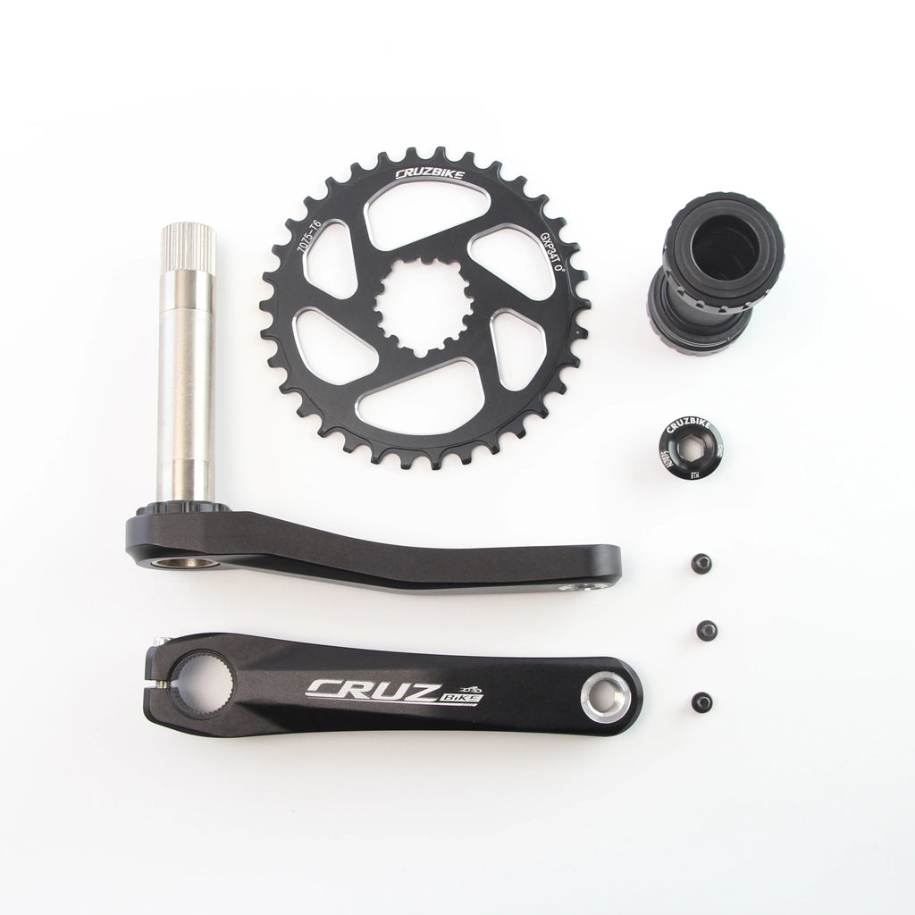 CRUZbike MTB Mountain Bike Kid's  Bicycle Crankset Crank 155/160/165/170/175mm Aluminum Alloy with Chainring 30/32/34/36/38T