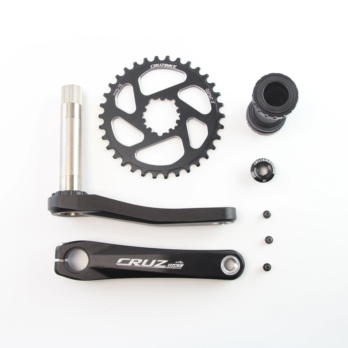 CRUZbike MTB Mountain Bike Kid's  Bicycle Crankset Crank 155/160/165/170/175mm Aluminum Alloy with Chainring 30/32/34/36/38T