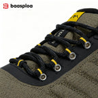 Baasploa Hiking Shoes Men Outdoor Climbing Lace-Up Sneakers Male Anti Splash Water Casual Wear-Resistant Non-slip Walking Shoes
