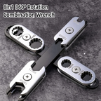 ‌360° Rotatable 8-in-1 Adjustable Wrench with Dual Hex/Open Ends – Ergonomic Grip for Professional Automotive & Industrial Use‌