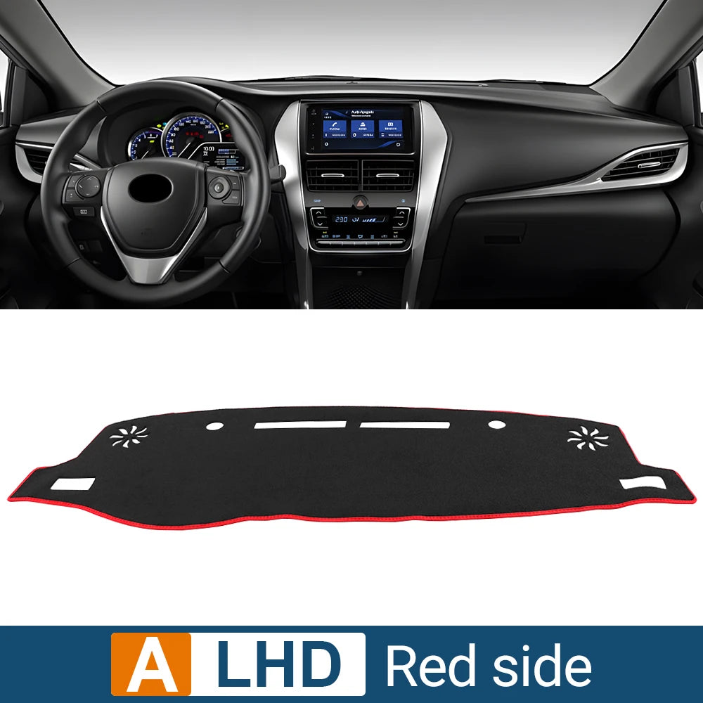 For Toyota Yaris Ativ 2019 2020 2021 2022 2023 2024 Car Dashboard Cover Avoid Light Pad Sun Shade Anti-UV Carpets Non-Slip Mats
