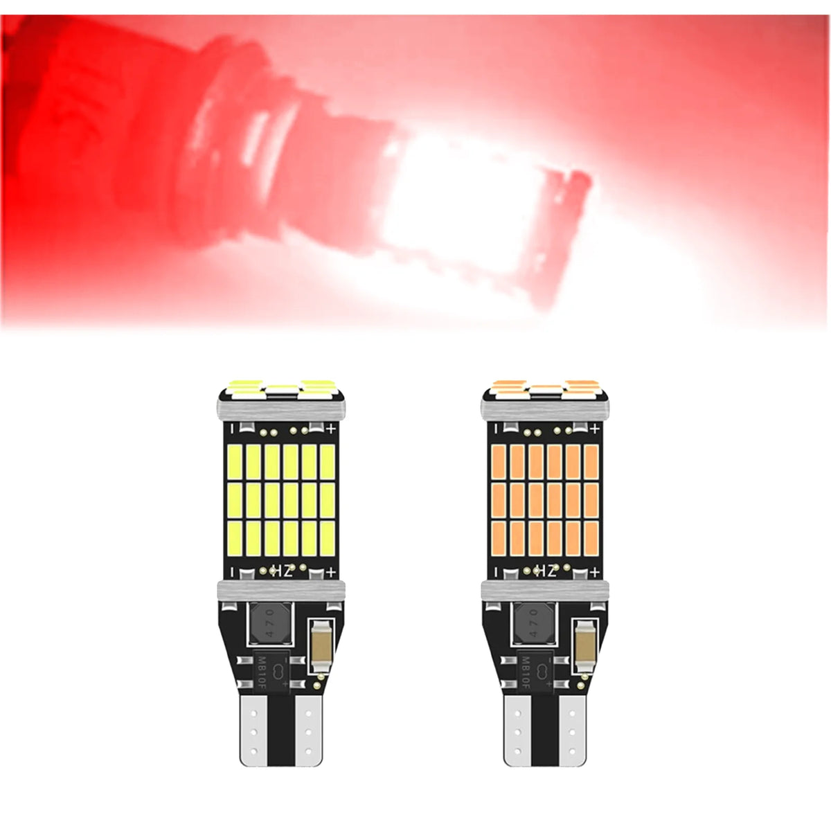 100Pcs T15 W16W 921 912 T16 902 LED Bulbs High Power 45pcs 4014SMD Super Bright 1200LM Replace For Car Reversing Light White Red