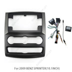 10.1Inch Car Radio Fascias For 2009 BENZ SPRINTER  Android Stereo Frame Player 2 Din Head Unit Panel Dash Trim With cable canbus