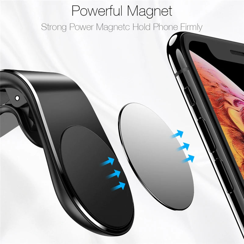 Magnetic Car Phone Holder Air Vent Clip Mount 360 Rotation Mobile Bracket GPS Cell Phone Stand in Car For IPhone Samsung