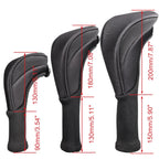 3Pcs/Set of Long-necked Golf Club Head Covers Numbered Wooden Club Head Covers Durable Golf Club Protectors and Golf Accessories