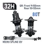 New ARC MT009 4 IN 1 Pro Front Rear Bicycle Hub Mountain MTB Bike Hub Sealed Bearing DT Ratchet 80T Bicycle Hubs 8-12Speed