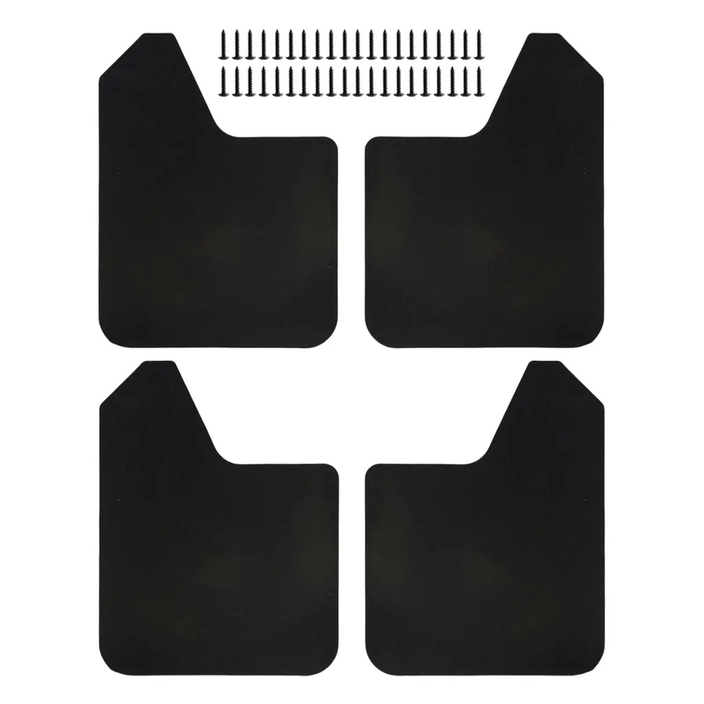 4Pieces Mudflaps Flaps Universal Exterior Parts Black Front and Rear Mudguard Mudflaps for Pickup SUV Car Truck