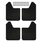 4Pieces Mudflaps Flaps Universal Exterior Parts Black Front and Rear Mudguard Mudflaps for Pickup SUV Car Truck