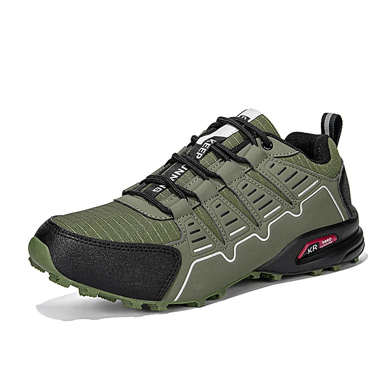 Hiking Shoes Men Waterproof Trainers Mountain Shoes Lace-up Anti-slip Climbing Trekking Running Hunting Tactical Sneakers