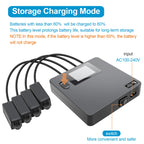 6 in 1 Digital display Battery Charger for DJI Mini 3 Pro/4/5 Pro Drone Battery Charging Hub Fast Smart Battery Charger with USB