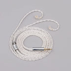 XINHS 8 Core Silver Plated Earphone Upgrade Cable MMCX 0.78mm 2Pin QDC TFZ HIFI Cable