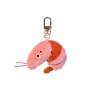 Soft seafood Keychain Lobster Simulation Fluffy abalone lobster clam oyster Keyring Kawaii Cartoon Plush Pendant Birthday Gift
