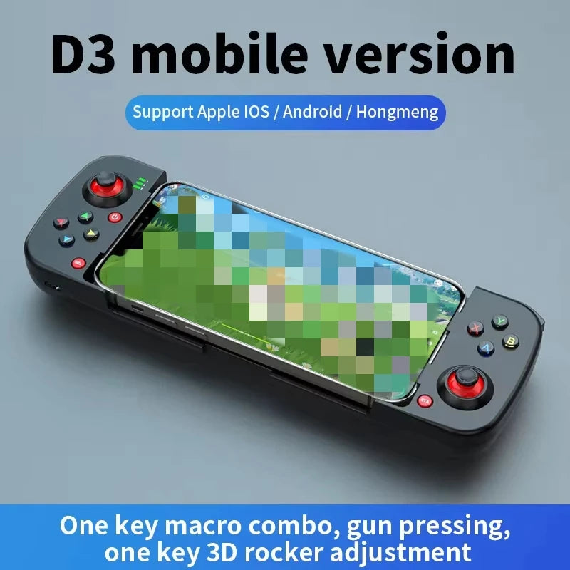 D3 Wireless Stretchable Game Controller Bluetooth 5.0 Mobile Phone Gamepad Controller For Samsung Xiaomi Android IOS