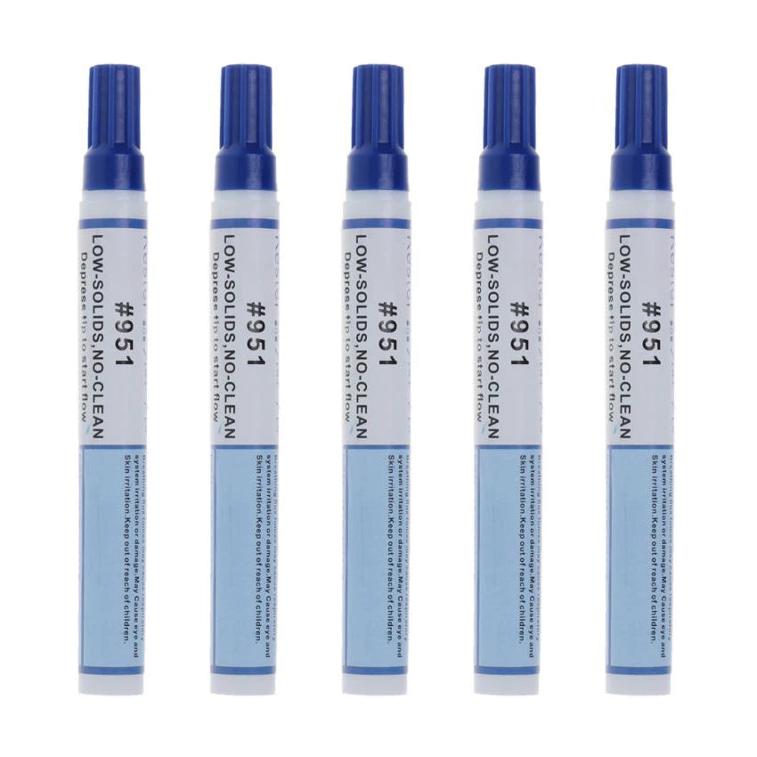 10ml Soldering Rosin Flux Pen 951 Low Solid Non clean DIY Kester Solder Power Cleaning free Welding Pen