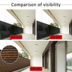 Privacy Fence Screen 120GSM Mesh Shade Net Cover 3.28×19.68ft Effective Shading Fence Panels  with 50 Zip Ties and 10m Rope