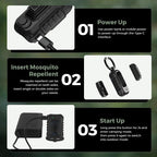 FLEXTAIL Electric Mosquito Repeller with Dual Heating Modes, Need External Power Source (Repellent Mats Not Included)