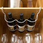 Refrigerator Bottle Organizer Rack Shelf Insert, Beer & Wine Holder, Style A