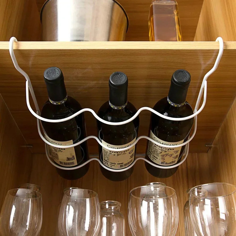 Refrigerator Bottle Organizer Rack Shelf Insert, Beer & Wine Holder, Style A