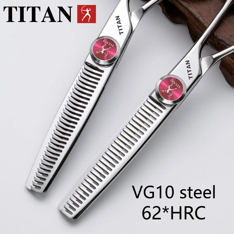 TITAN professional hairdressing scissors barber cutting thinning hair tool vg10 steel 6.0,6.5inch salon cut tools
